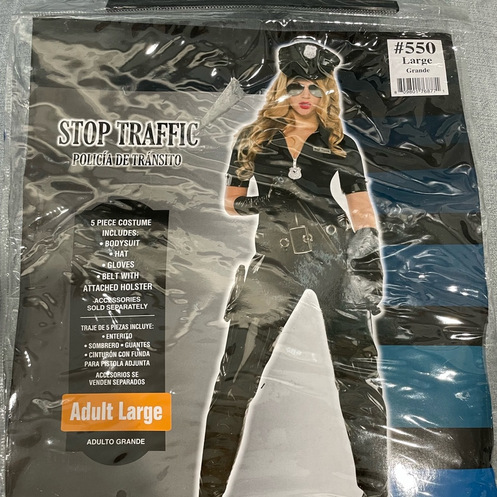 Adult cop large costume